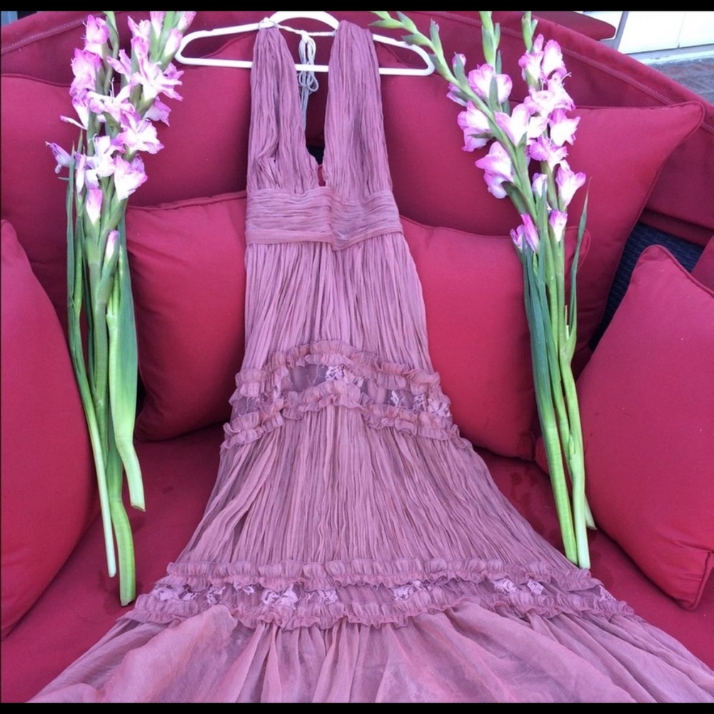 Akira Maxi Dress Mermaid Boho Glam NWOT Size SMALL - Picture 2 of 4